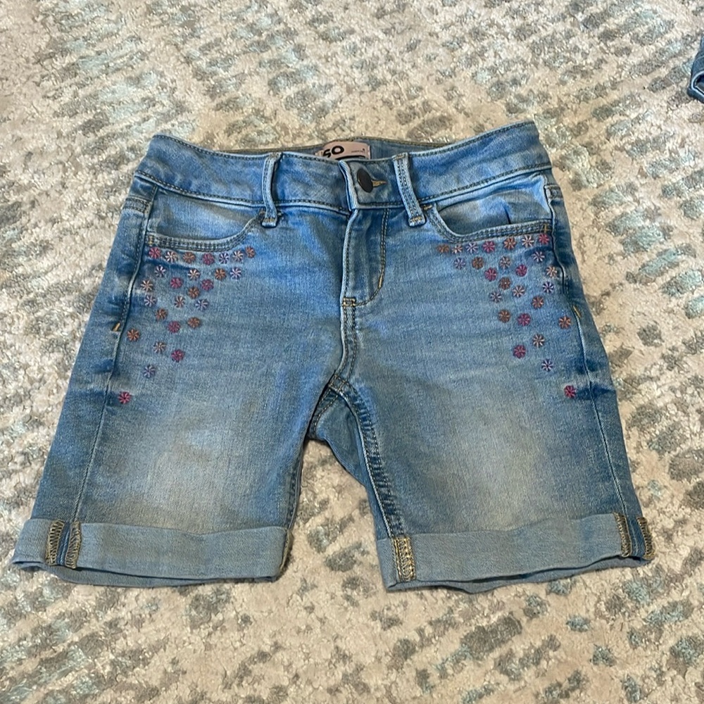 Girls denim shorts. Size 8.